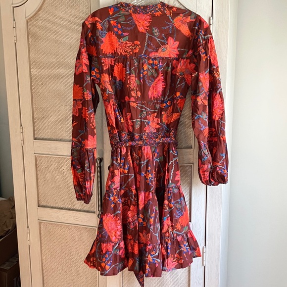 Farm Rio Belted Dress Medium Petite Anthropologie NWT - Picture 4 of 7